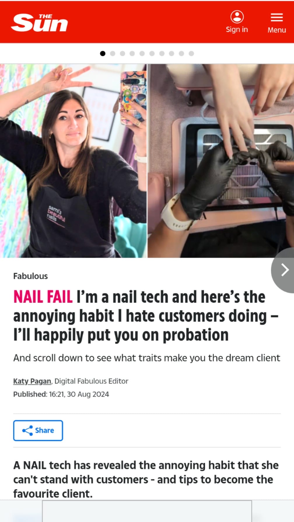 Sami’s Beautiful Nails: From Passion to Industry Recognition