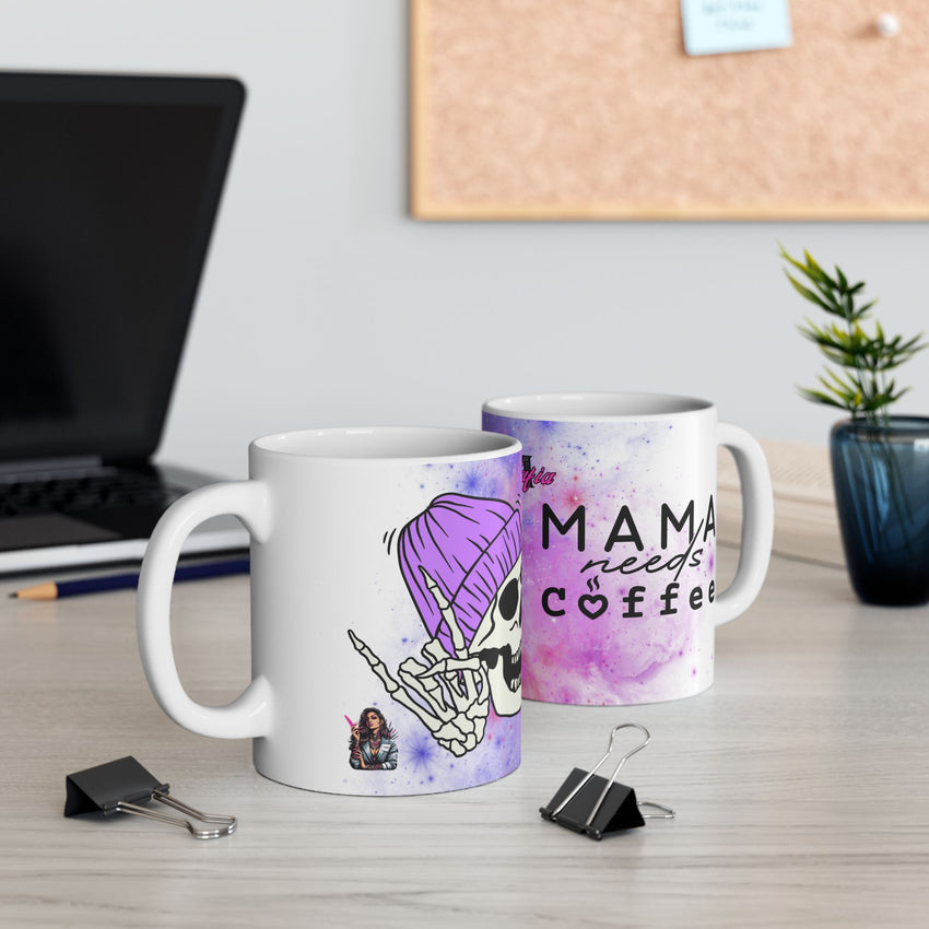 Mama Needs Coffee Ceramic Mug, (11oz, 15oz)