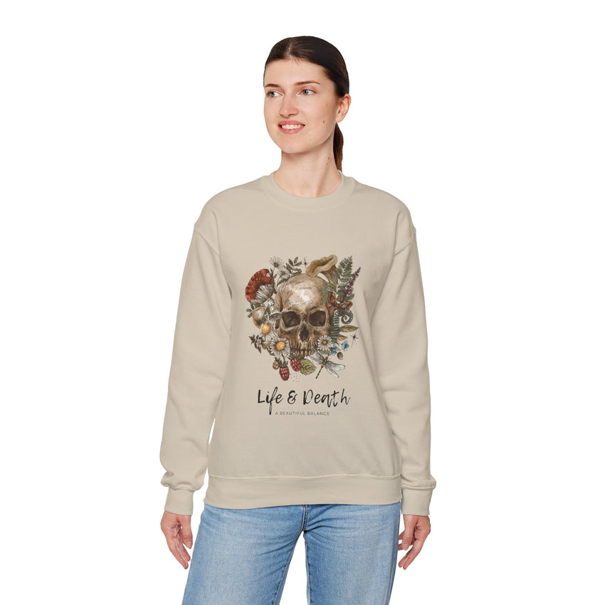 Life & Death Classic Crewneck – Stylish ComfortDiscover pure comfort with the Life & Death Classic Crewneck, a 50/50 cotton-polyester blend, perfect for cozy warmth and enduring style.