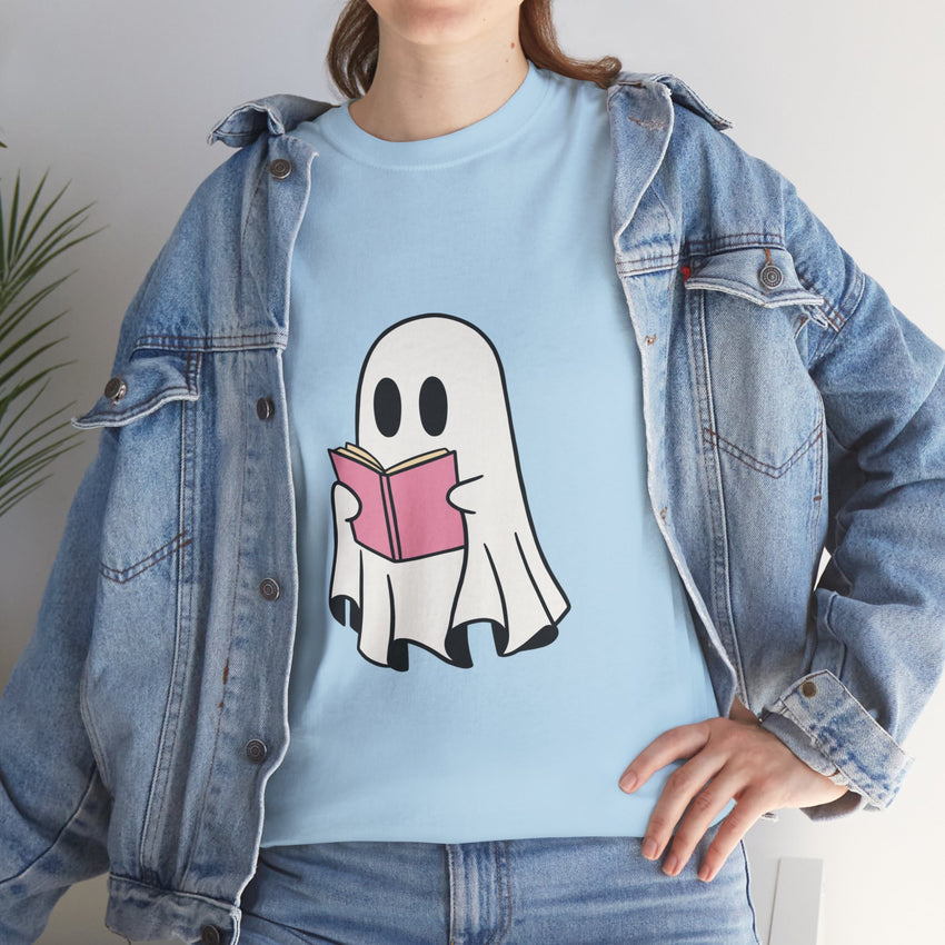 Ghost Book Unisex Heavy Cotton Tee