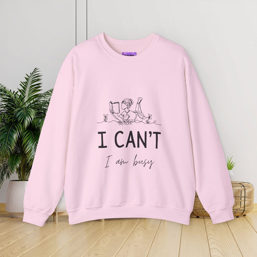 I cant I'm Busy Reading Lounge Sweatshirt - Unisex Heavy Blend™