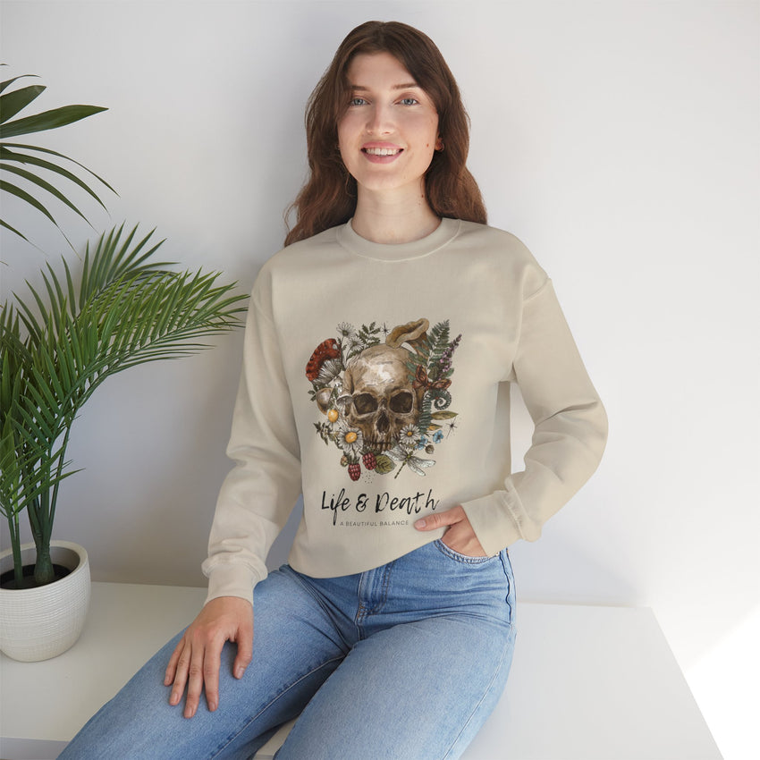 Life & Death Classic Crewneck – Stylish ComfortDiscover pure comfort with the Life & Death Classic Crewneck, a 50/50 cotton-polyester blend, perfect for cozy warmth and enduring style.