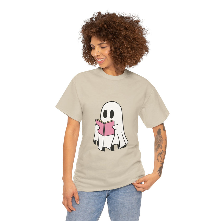 Ghost Book Unisex Heavy Cotton Tee