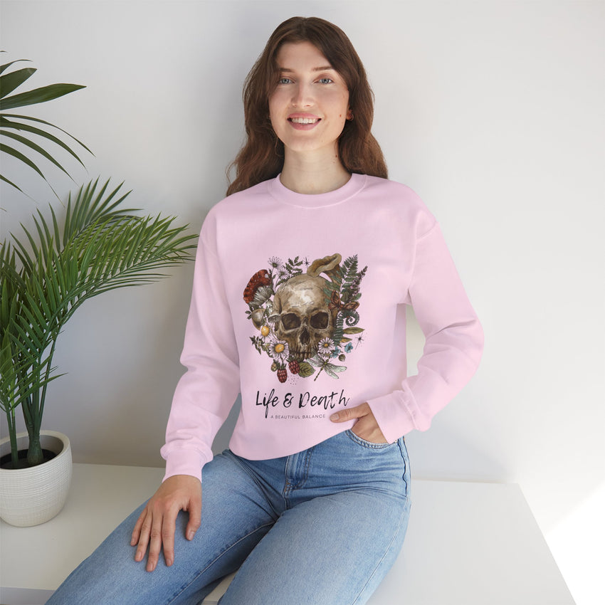 Life & Death Classic Crewneck – Stylish ComfortDiscover pure comfort with the Life & Death Classic Crewneck, a 50/50 cotton-polyester blend, perfect for cozy warmth and enduring style.