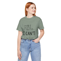 I Can’t, I’m Busy Unisex Jersey Short Sleeve TeeShow off your love for quiet moments with our I Can’t, I’m Busy Unisex Jersey Short Sleeve Tee. Perfect for book lovers and those who cherish their downtime, this tee features a playful illustration of a per