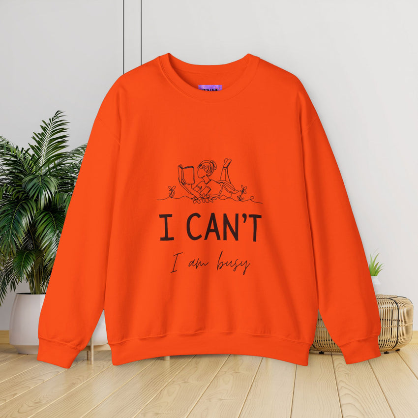 I cant I'm Busy Reading Lounge Sweatshirt - Unisex Heavy Blend™