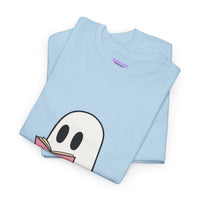 Ghost Book Unisex Heavy Cotton Tee