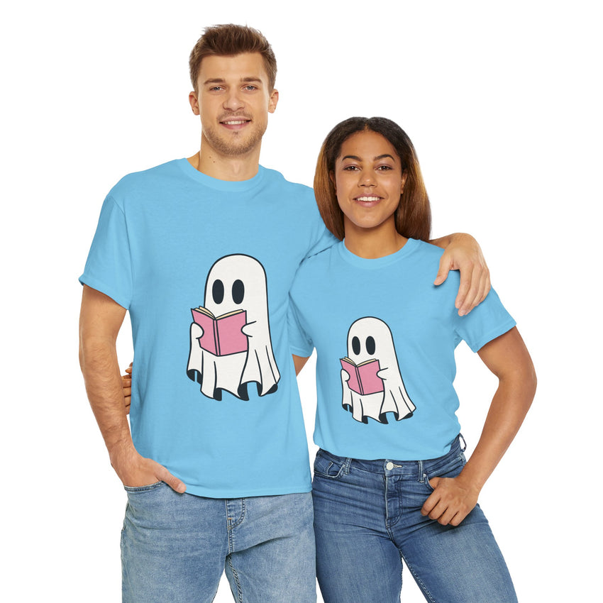 Ghost Book Unisex Heavy Cotton Tee