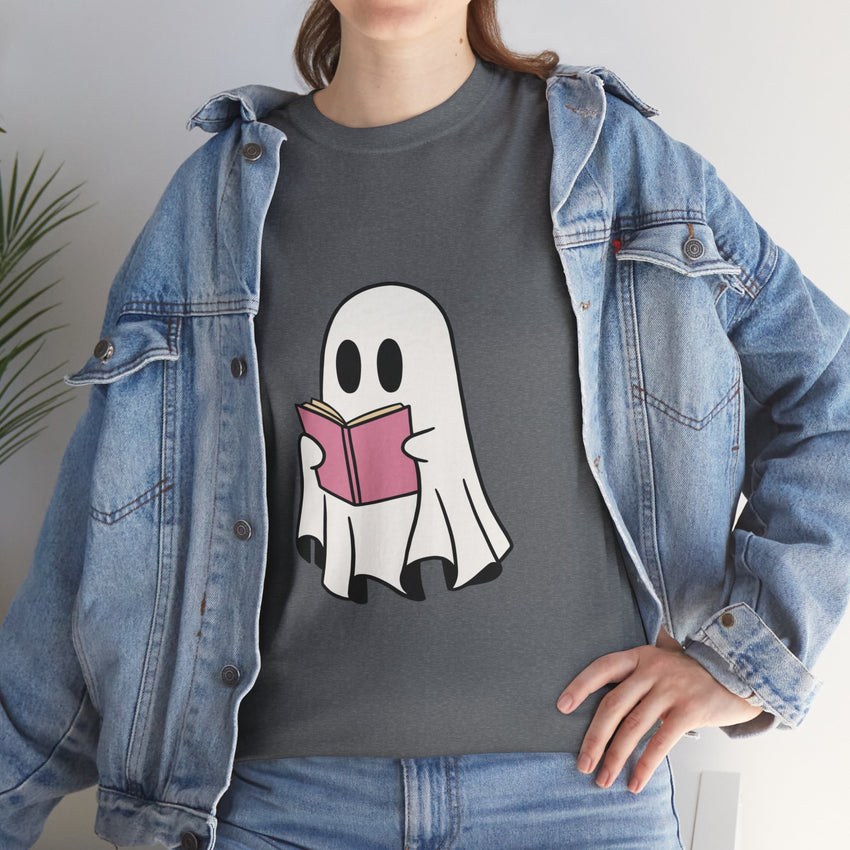 Ghost Book Unisex Heavy Cotton Tee