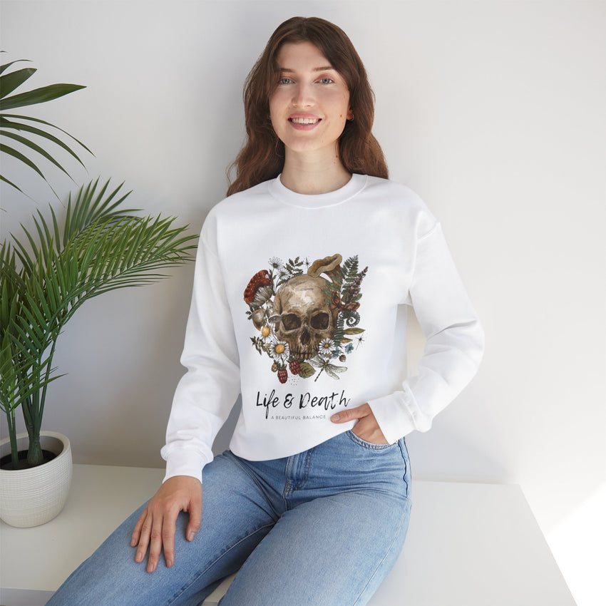 Life & Death Classic Crewneck – Stylish ComfortDiscover pure comfort with the Life & Death Classic Crewneck, a 50/50 cotton-polyester blend, perfect for cozy warmth and enduring style.