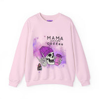 Mama Needs Coffee - Heavy Blend™ Crewneck SweatshirtS M L XL 2XL 3XL 4XL Width, cm 50.80 55.90 60.96 66.04 71.12 76.20 81.28 Length, cm 68.58 71.12 73.66 76.20 78.74 81.28 83.82 Sleeve length (from center back), cm 85.09 87.63 90.17 92.71 95.25 97.79 100.