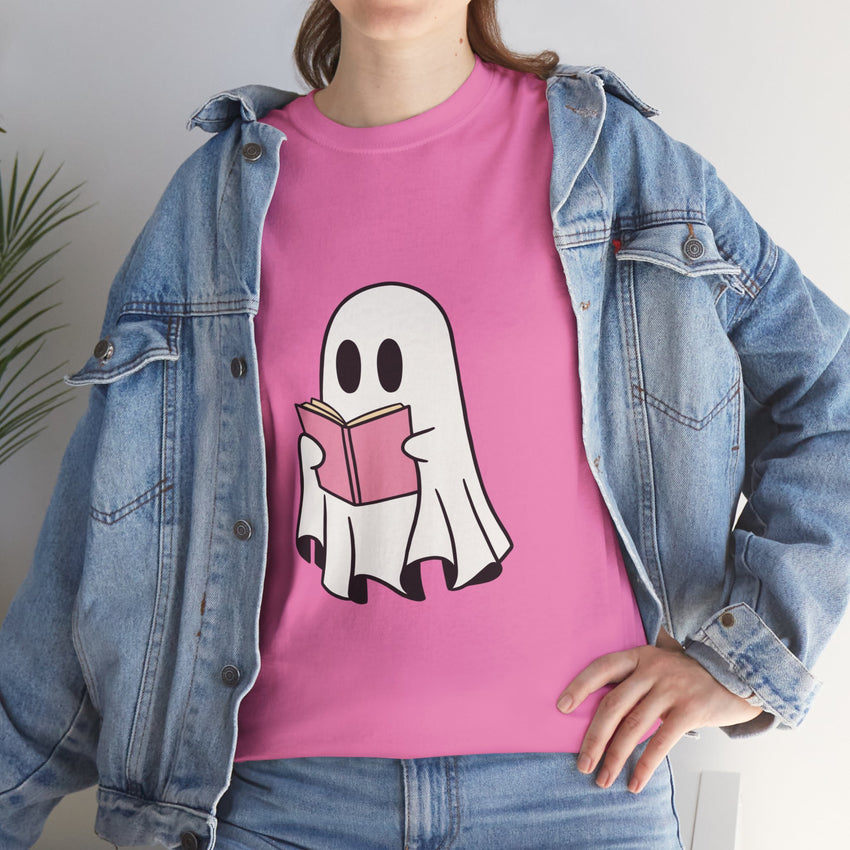 Ghost Book Unisex Heavy Cotton Tee