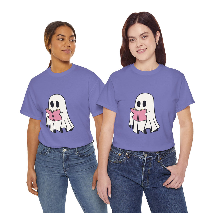 Ghost Book Unisex Heavy Cotton Tee