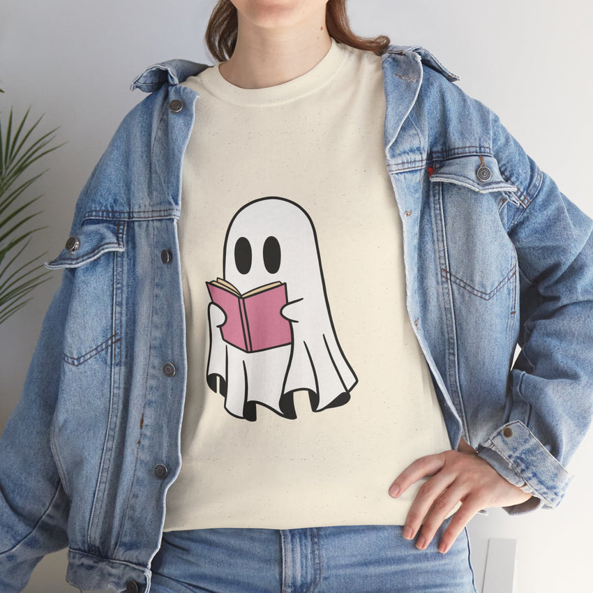 Ghost Book Unisex Heavy Cotton Tee