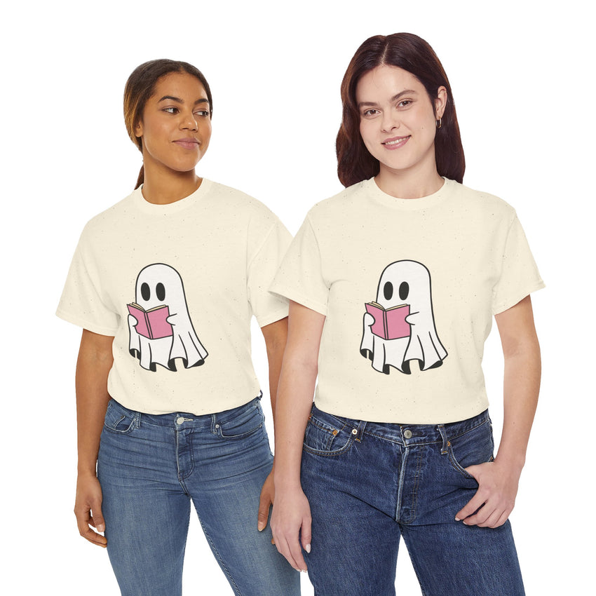 Ghost Book Unisex Heavy Cotton Tee