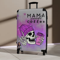 Mama Needs Coffee Suitcase, S/M/L