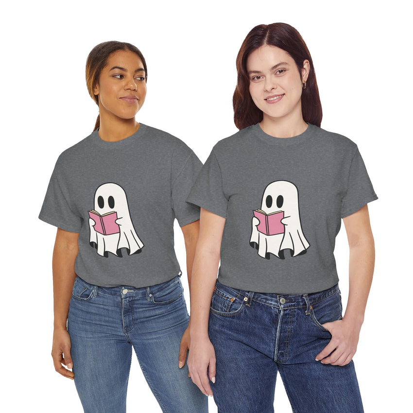 Ghost Book Unisex Heavy Cotton Tee