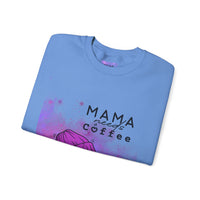 Mama Needs Coffee - Heavy Blend™ Crewneck SweatshirtS M L XL 2XL 3XL 4XL Width, cm 50.80 55.90 60.96 66.04 71.12 76.20 81.28 Length, cm 68.58 71.12 73.66 76.20 78.74 81.28 83.82 Sleeve length (from center back), cm 85.09 87.63 90.17 92.71 95.25 97.79 100.