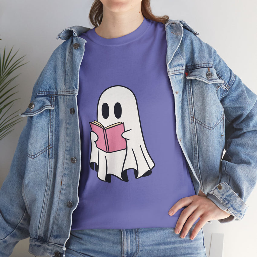 Ghost Book Unisex Heavy Cotton Tee