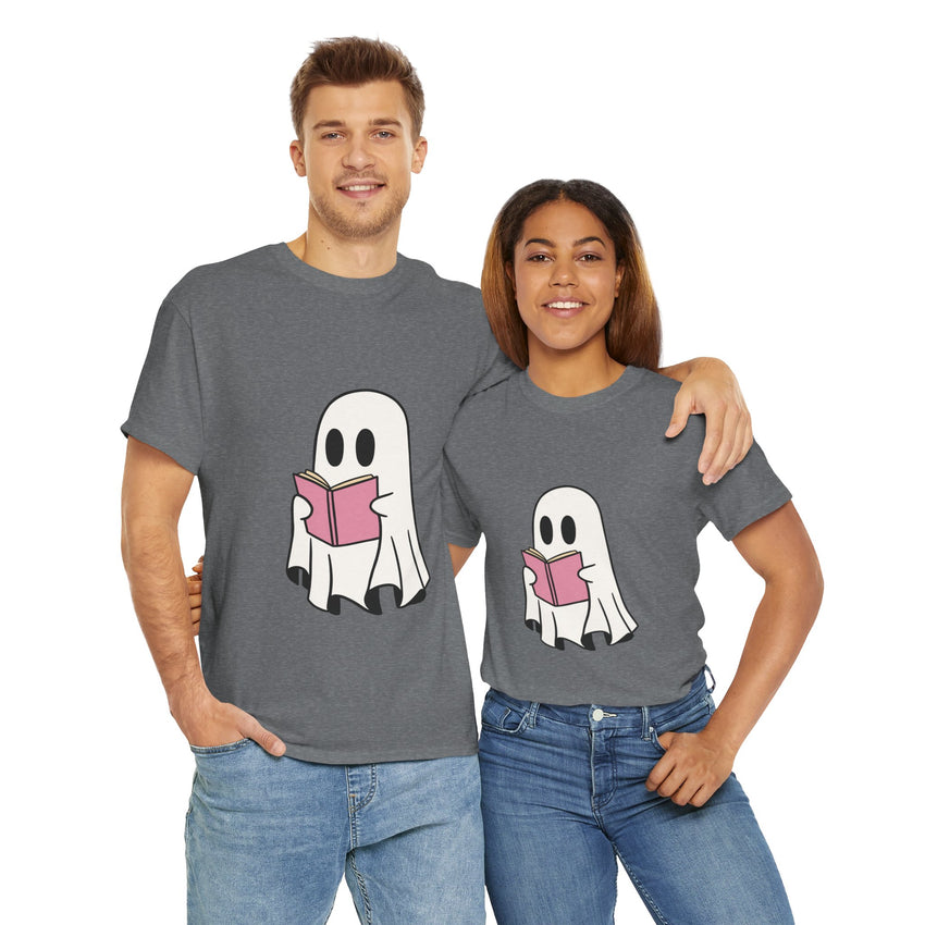 Ghost Book Unisex Heavy Cotton Tee