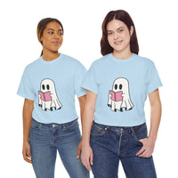 Ghost Book Unisex Heavy Cotton Tee