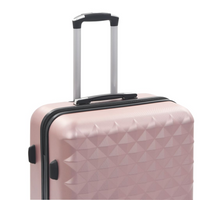 vidaXL Hardcase Trolley Set 3 pcs Rose Gold ABS