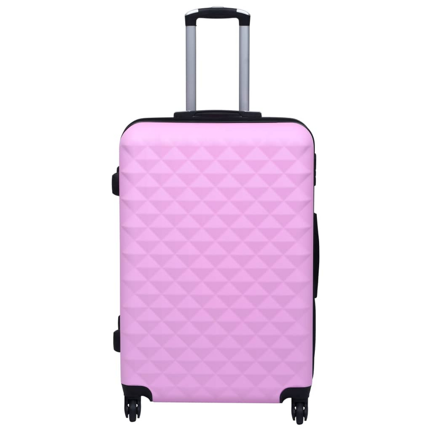 vidaXL Hardcase Trolley Set 3 pcs Pink ABS