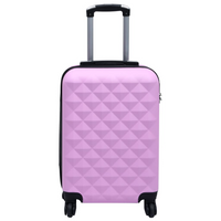 vidaXL Hardcase Trolley Set 2 pcs Pink ABS