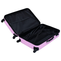 vidaXL Hardcase Trolley Set 2 pcs Pink ABS