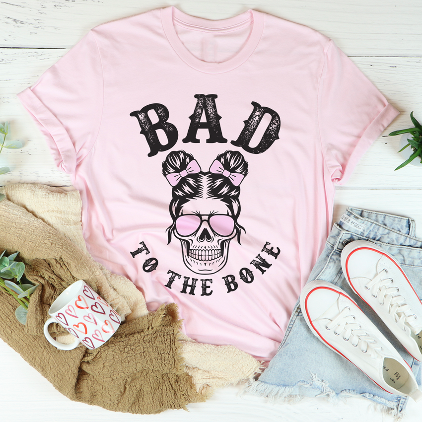 Bad To The Bone Cute Skull T-Shirt