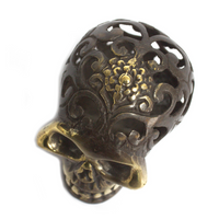 Vintage Brass Skull - Med