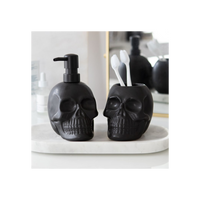 Black Skull Soap Dispenser