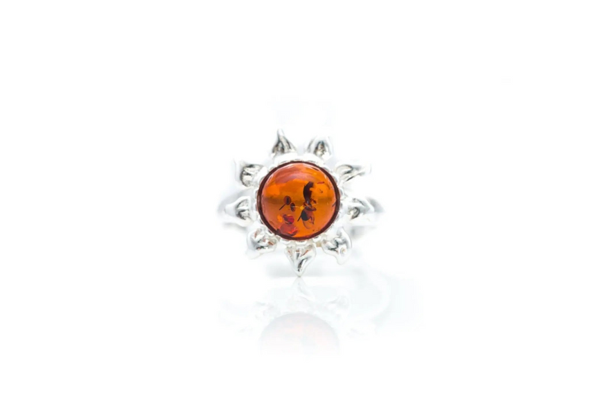 Amber Sun Ring