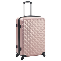 vidaXL Hardcase Trolley Set 3 pcs Rose Gold ABS