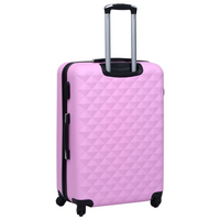 vidaXL Hardcase Trolley Set 2 pcs Pink ABS