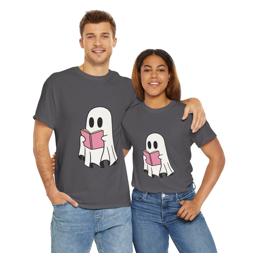 Ghost Book Unisex Heavy Cotton Tee