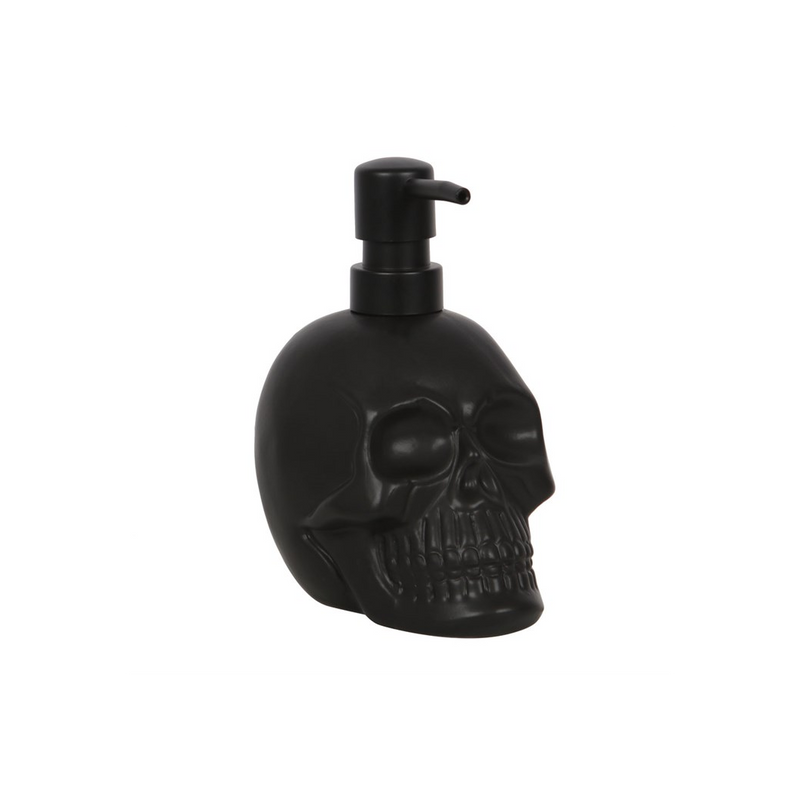 Black Skull Soap Dispenser