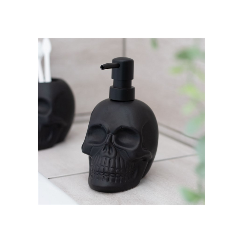 Black Skull Soap Dispenser