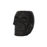 Black Skull Plant Pot