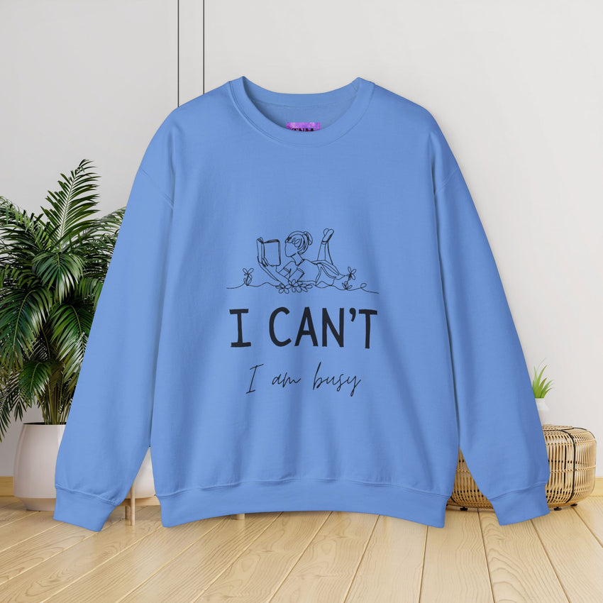 I cant I'm Busy Reading Lounge Sweatshirt - Unisex Heavy Blend™