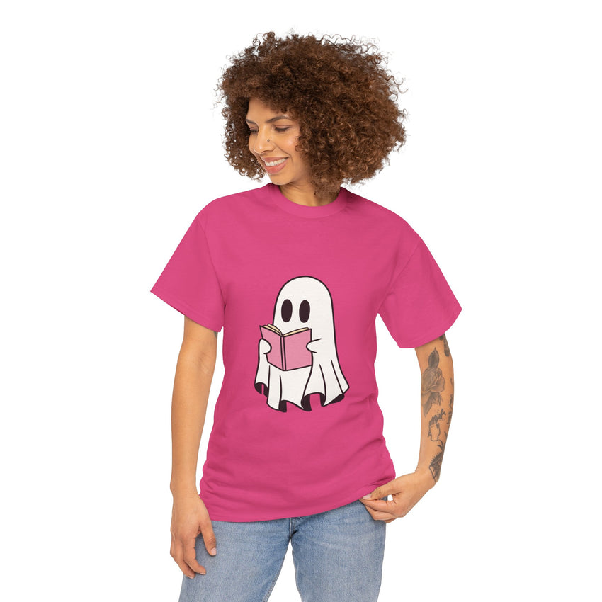 Ghost Book Unisex Heavy Cotton Tee