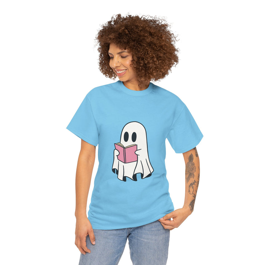 Ghost Book Unisex Heavy Cotton Tee