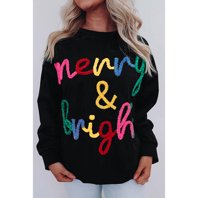 Merry & Bright Embroidered Christmas SweaterCelebrate in style with our Merry & Bright Christmas sweater! Cosy, versatile, and perfect for winter days, parties, and gatherings. Shop now for festive cheer!