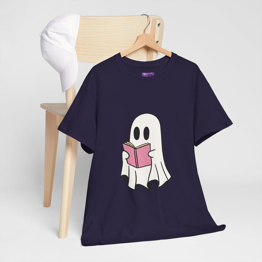 Ghost Book Unisex Heavy Cotton Tee