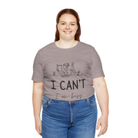 I Can’t, I’m Busy Unisex Jersey Short Sleeve TeeShow off your love for quiet moments with our I Can’t, I’m Busy Unisex Jersey Short Sleeve Tee. Perfect for book lovers and those who cherish their downtime, this tee features a playful illustration of a per