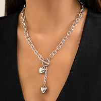 Thick Chain With Shiny Lock And Key Pendant Necklace For Women Trendy Ladies Accessories On The Neck Fashion Jewelry Female Overview: Unique design, stylish and beautiful. Good material, and comfortable to wear. A variety of colors, more choice. Product I