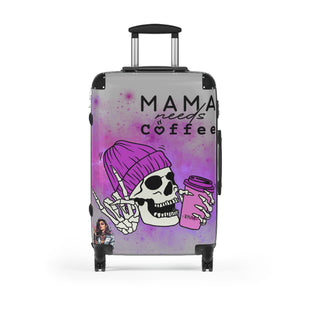 Mama Needs Coffee Suitcase, S/M/L