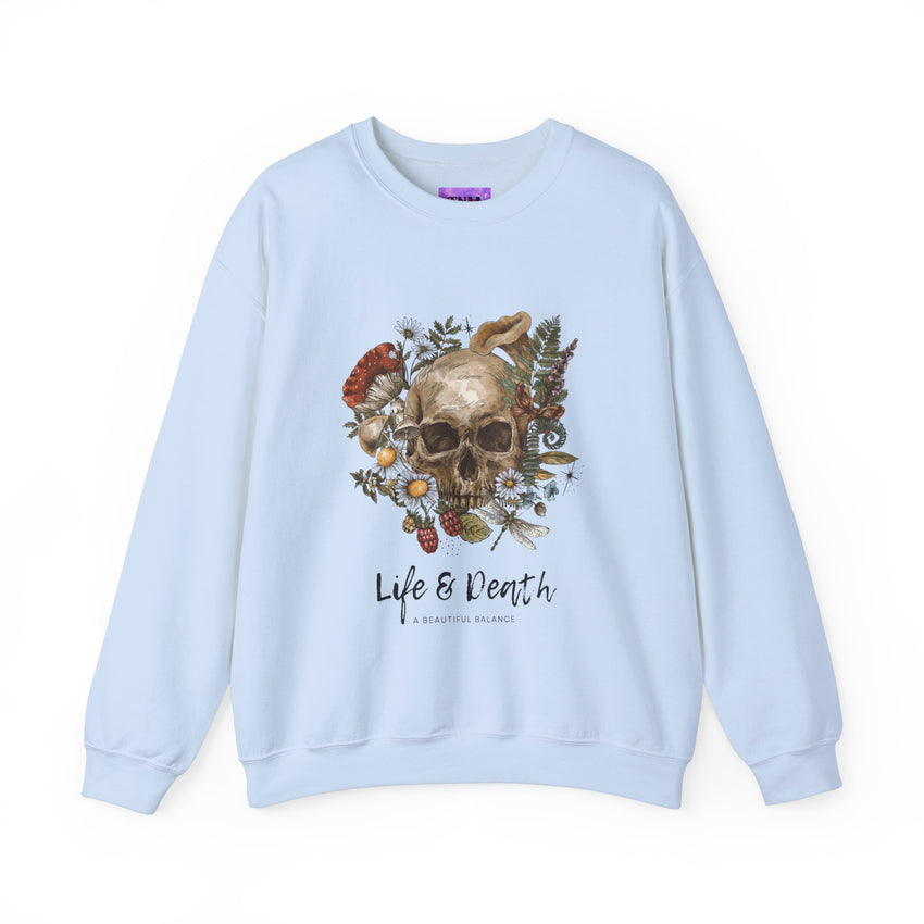 Life & Death Classic Crewneck – Stylish ComfortDiscover pure comfort with the Life & Death Classic Crewneck, a 50/50 cotton-polyester blend, perfect for cozy warmth and enduring style.