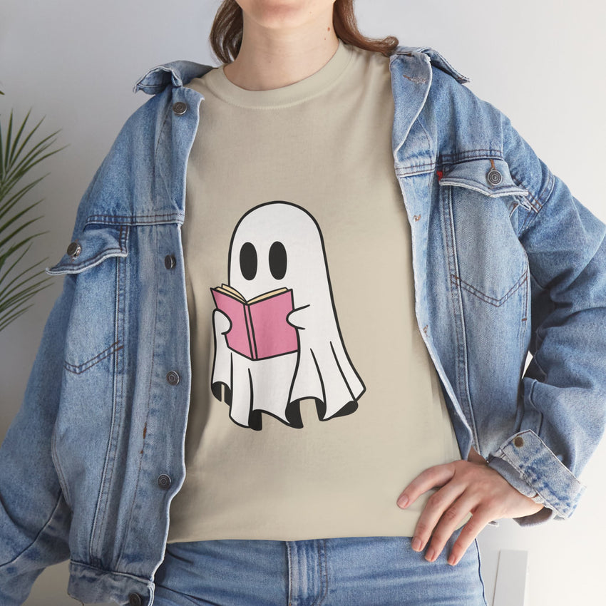 Ghost Book Unisex Heavy Cotton Tee