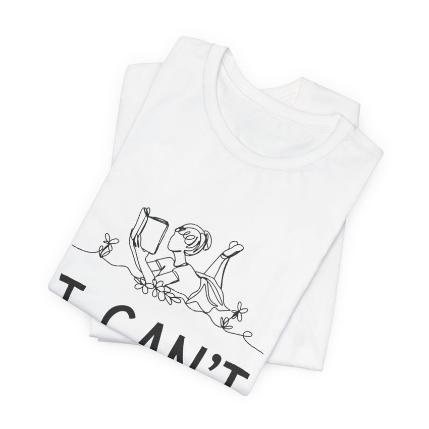 I Can’t, I’m Busy Unisex Jersey Short Sleeve TeeShow off your love for quiet moments with our I Can’t, I’m Busy Unisex Jersey Short Sleeve Tee. Perfect for book lovers and those who cherish their downtime, this tee features a playful illustration of a per